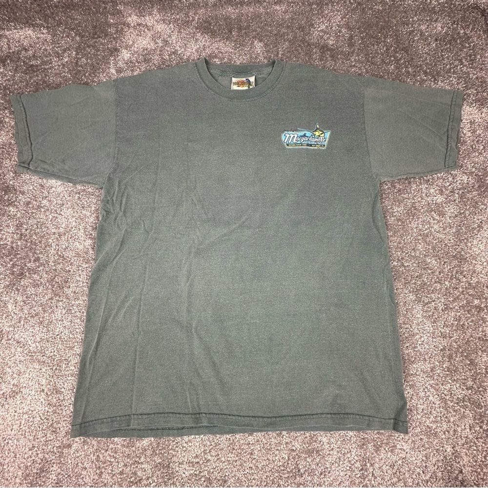 Margaritaville Jimmy Buffett T-Shirt Mens Large (21.5x28) Green Key West Florida